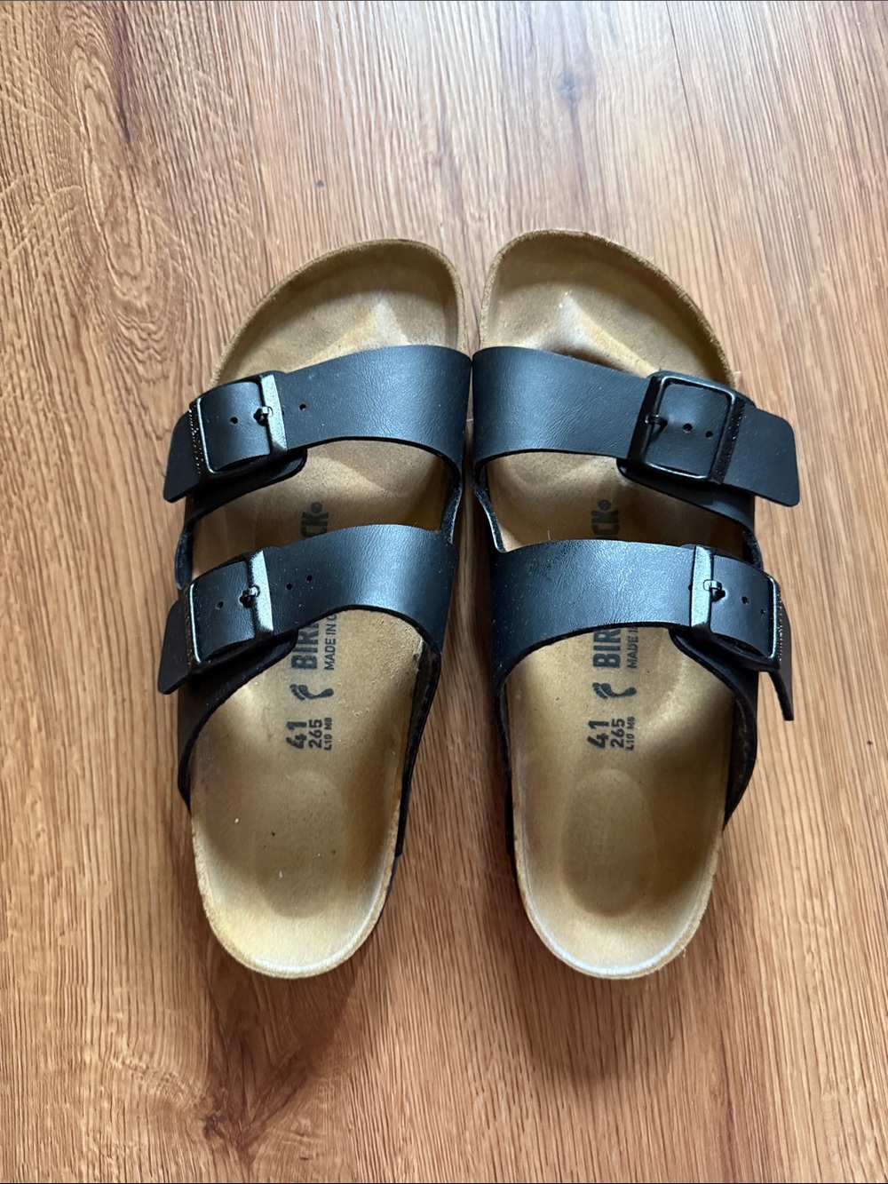 Birkenstock Women’s Black Dual-Buckle Slide Comfortable Everyday Footwear